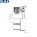 Esquema de la sección del Freno Neumático FPL-N/B-BF